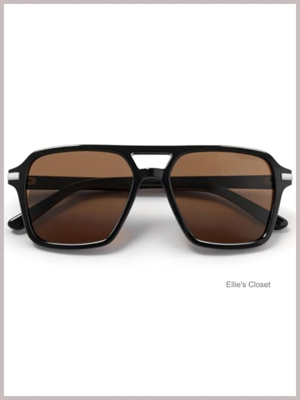 Retro Square Aviator Sunglasses Polycarbonate Lightweight Full Frame Driving